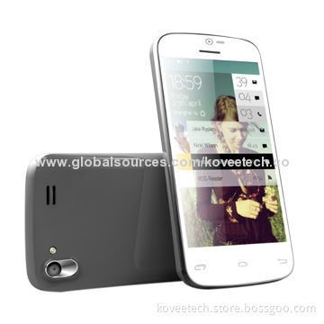 OEM 4-inch MTK6572W Dual-core 3G GSM Smartphone, 320*480 Pixels Resolution